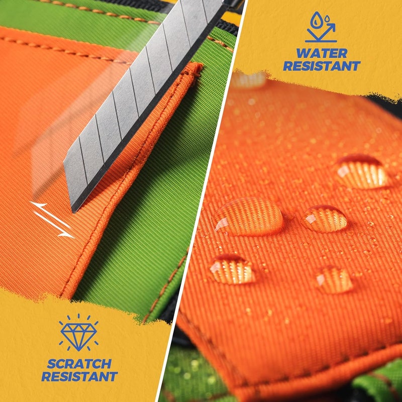 VULKIT Water-Resistant Keychain Wallet with Lanyard for Men and Women, Outdoor Zipper Pouch Wallet with Clear ID Window, for Hiking, Fishing, Skateboard and any Outdoor Activities, Citrus Trail - Image 5